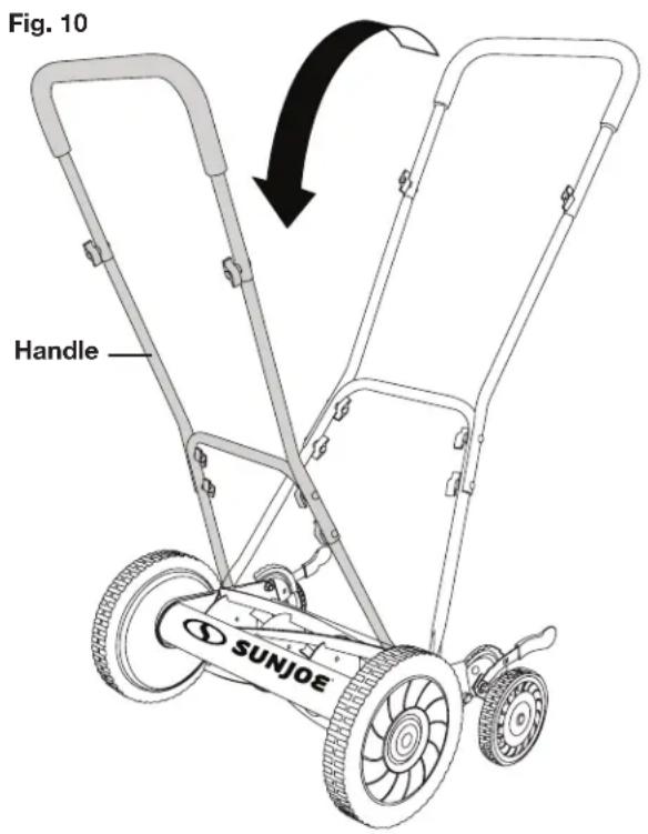 Sun Joe MJ504M - Transporting the Mower - 1