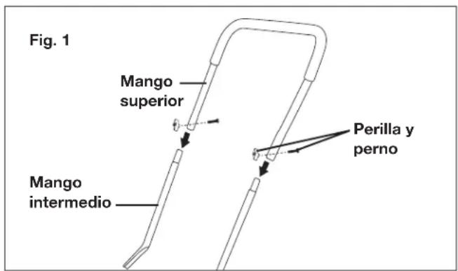 Sun Joe MJ504M - Colocacion del mango - 1