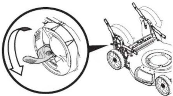 TROY-BILT TB230B XP - GUIDON RABATTABLE (RANGEMENT VERTICAL) - 2