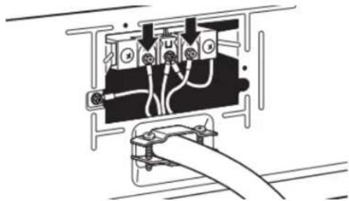 WHIRLPOOL WED5605MC - Raccordement du cordon d'alimentation Serre-câbles du cordon d'alimentation - 9
