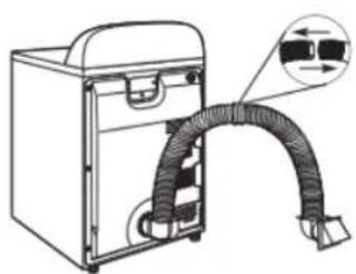 WHIRLPOOL WED5605MC - Alternate installations for close clearances - 1