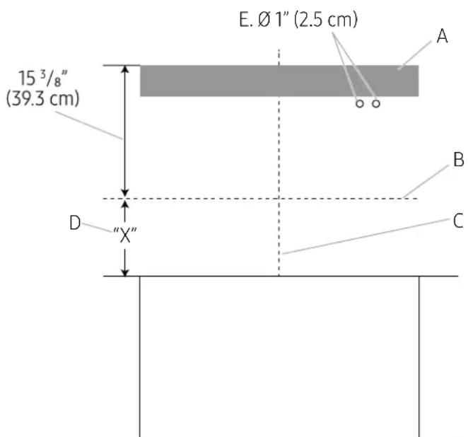 Dacor DHD30U990CSDA - Instalación en la estructura de madera - 1