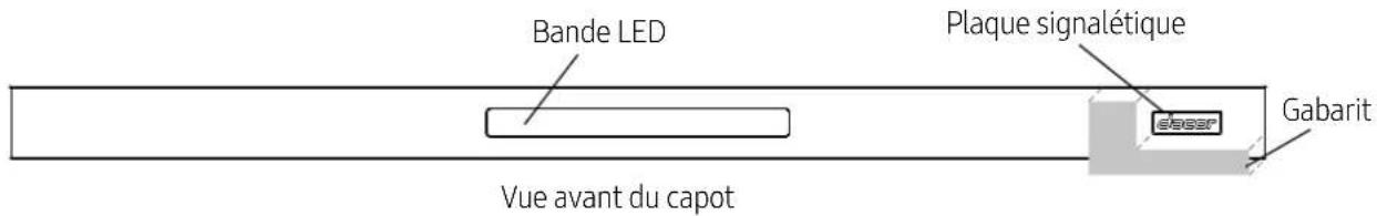Dacor DHD30U990CSDA - Fixez le badge de la plaque Dacor - 1