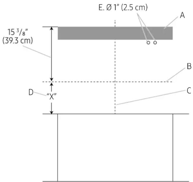 Dacor DHD30U990CSDA - Installation instructions for wood framing - 1