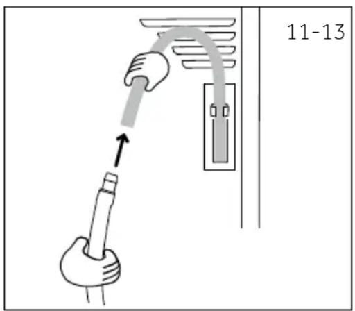 HAIER HD80A3959S - Raccordement du tuyau de vidange - 2