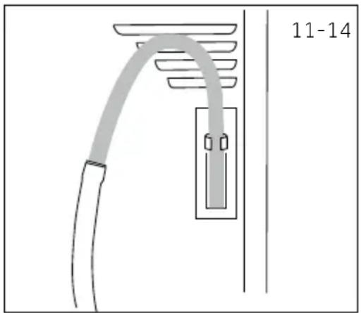 HAIER HD80A3959S - Raccordement du tuyau de vidange - 3