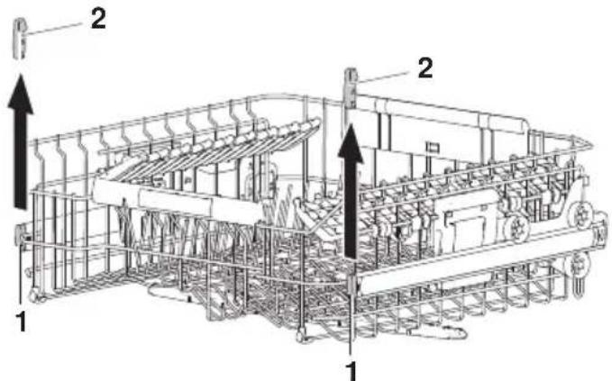 SIBIR GS55V 4000 - Retirer le panier supérieur - 1