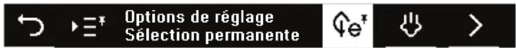 SIBIR GS55V 4000 - Attribuer une option de réglage à chaque programme - 2