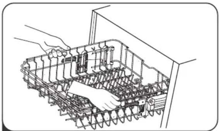 Pando PLT7260 - Adjusting the upper basket - 1