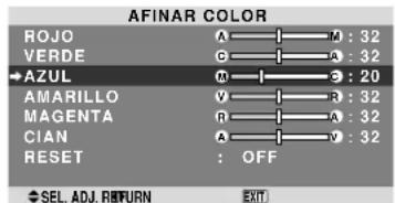 NEC PlasmaSync 60XR5 - Ajuste de los colores - 1