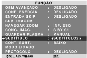 NEC PlasmaSync 60XR5 - Definir Subtítulo - 1