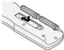 NEC PlasmaSync 60XR5 - Comment utiliser la télécommande Mise en place et remplacement des piles - 3