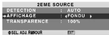 NEC PlasmaSync 60XR5 - Effacement de l'image de l'écran secondaire lorsqu'il n'y a pas de signal d'entrée - 1
