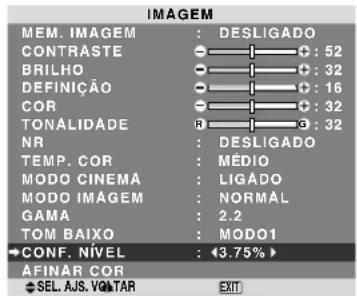 NEC PlasmaSync 60XR5 - Ajustando o nível do pedestal (nível de preto) - 1