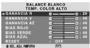 NEC PlasmaSync 60XR5 - Ajuste del color a la calidad deseada - 1