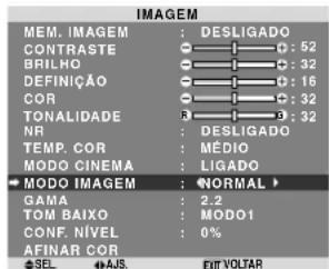 NEC PlasmaSync 60XR5 - Definir o modo de imagem de acordo com a claridade da sala - 1