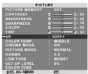 NEC PlasmaSync 60XR5 - Reducing noise in the picture - 1