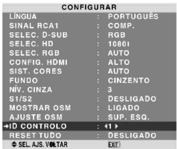 NEC PlasmaSync 60XR5 - Definir o código remoto do controle remoto - 1