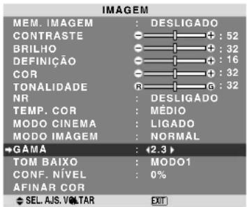 NEC PlasmaSync 60XR5 - Alterar a curva gama - 1