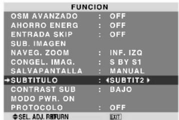 NEC PlasmaSync 60XR5 - ■ Configuración de CONTRASTE OSM - 1