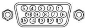NEC PlasmaSync 60XR5 - Connecteur mini D-sub à 15 broches (analogique) - 1