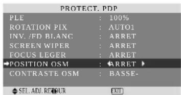 NEC PlasmaSync 60XR5 - POSITION OSM - 1