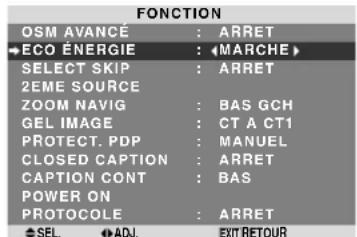 NEC PlasmaSync 60XR5 - Sélection de l'alimentation pour images d'ordinateur - 1