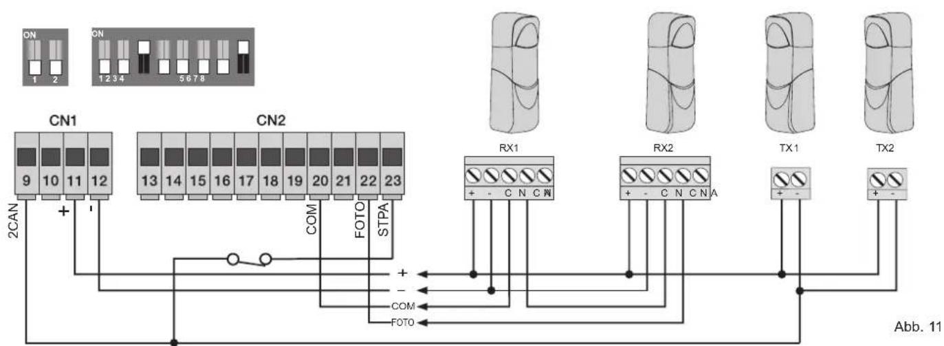 Vimar ELVOX ESM6.120 - 3.7-Anschluss der Kontakteiste - 2