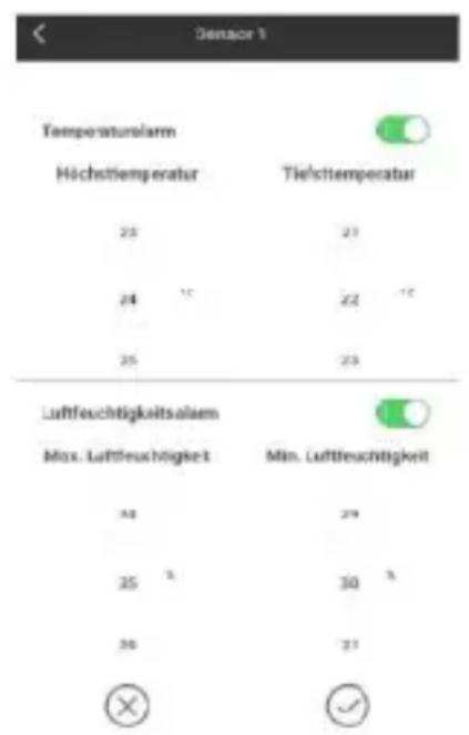 TECHNOLINE WS 9422 - Temperature and humidity alert setting - 2