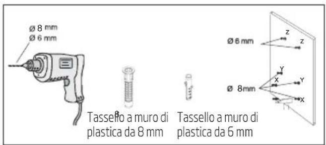 BEKO HCA63640Z - Perforazione dei fori per il supporto - 1