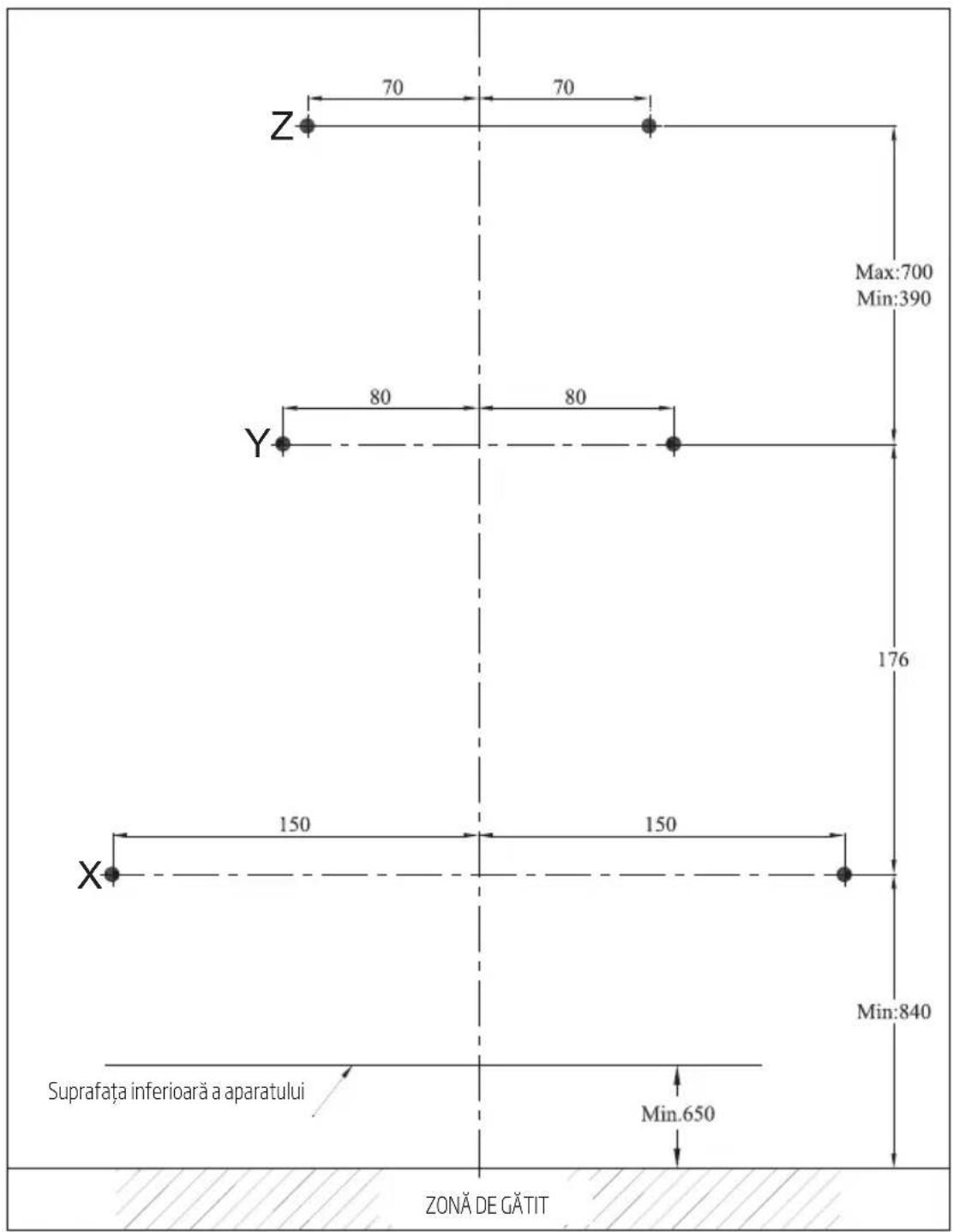 BEKO HCA63640Z - Realizarea orificilor de agaţare - 2