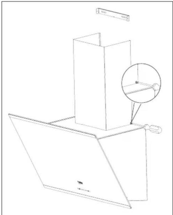BEKO HCA63640Z - Montaž okapu - 1
