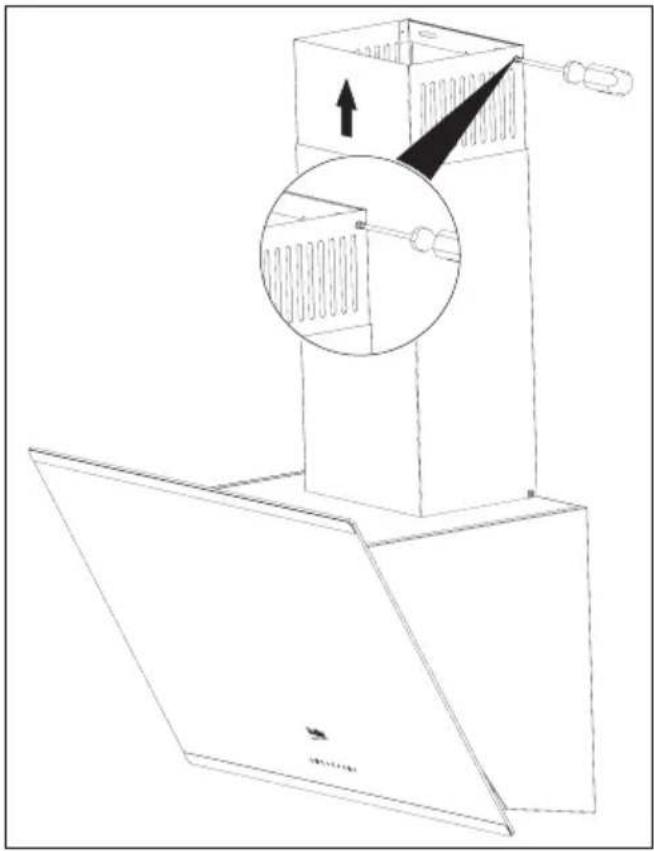 BEKO HCA63640Z - Abzugsschacht installieren - 2