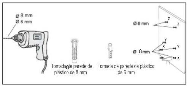 BEKO HCA63640Z - Perfuração dos orificções do suporte - 1
