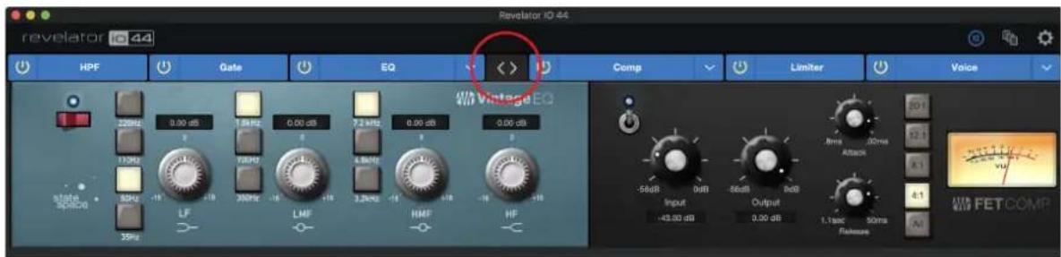 Revelator 44 HPF Gate EQ Comp Limiter Voice 220Hz 0.00 dB 1.5kHz 0.00 dB 7.2 kHz 0.00 dB -0.00 dB 310Hz 75GHz 4.5GHz 300Hz 3.2kHz -16 -18 -16 -18 -16 -18 LF LMF HMF HF -5dB 0dB -5dB 0dB -1.1mV 30ms FETCOMP Input Output -43.00 dB 0.00 dB -1.1mV 30ms Flakes