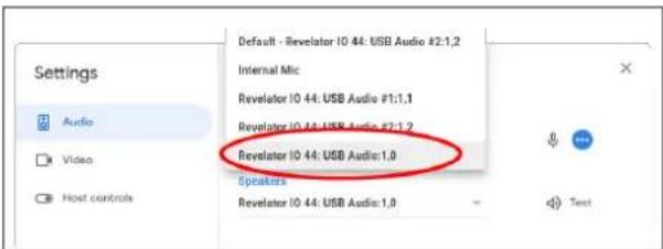 PRESONUS Revelator io44 - Utilisation de la Revelator io44 avec Google Meet sur Chromebook - 2