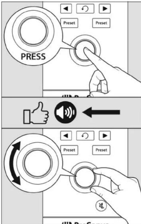 PRESS Preset Preset UP ← ↑ ← ↑ Preset Preset UP → ← ↑ ← ↑ Preset Preset