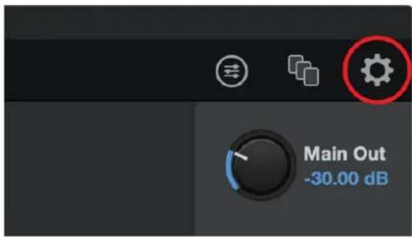 PRESONUS Revelator io44 - Menu Réglages - 1