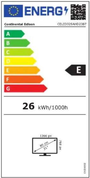 CONTINENTAL EDISON CELED32SAHD23B7 - ACCWSSORIES: - 1