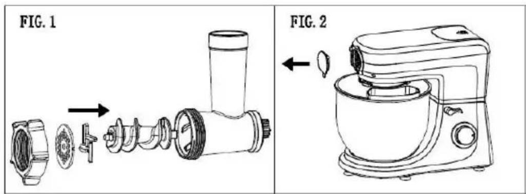 THOMSON THFP9714G - How to use the mincer - 1