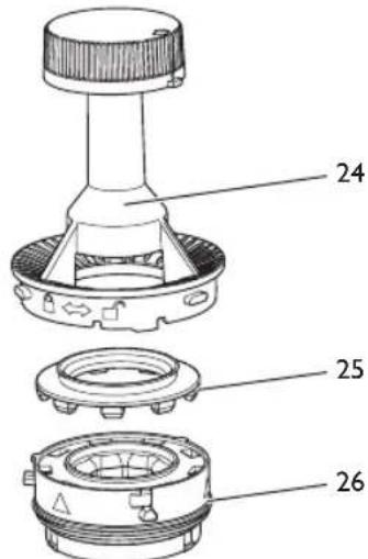 MELITTA AromaFresh Therm Pro - Afmontering og rengoring af malegradsregulator - 3