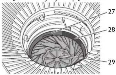 MELITTA AromaFresh Therm Pro - Demontazi czyszczenenie regulatora stopnia zmielenia - 4