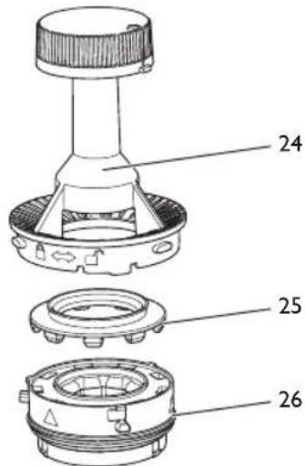 MELITTA AromaFresh Therm Pro - Disassembling and cleaning the grinding fineness regulator - 3