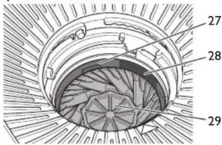 MELITTA AromaFresh Therm Pro - Demontáž a Čistěné rególatoru stupné mletí - 4