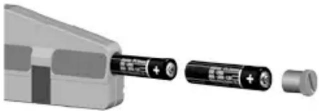 Laserliner HandyLaser - Poner las pilas - 1