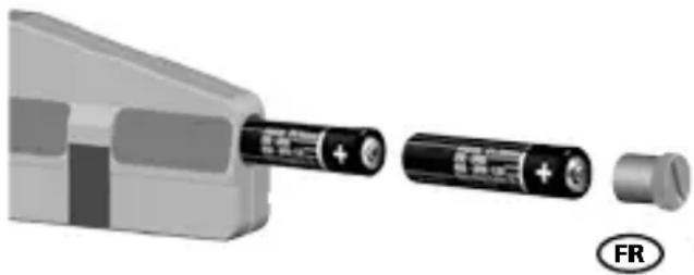 Laserliner HandyLaser - Mise en place des piles - 1