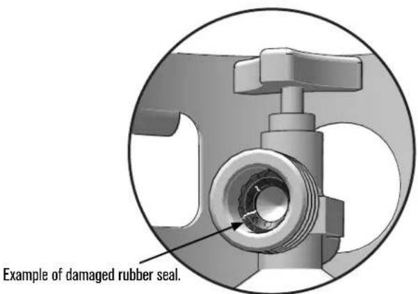 CHAR BROIL Performance 463259223 - LP GAS CYLINDER RUBBER SEAL INSPECTION. - 2