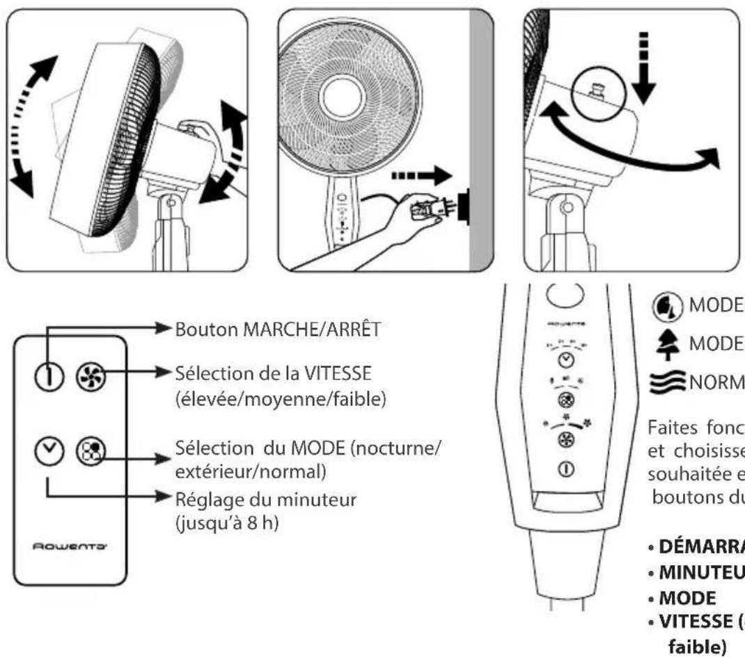 ROWENTA Extreme VU4510 - FONCTIONNEMENT - 1