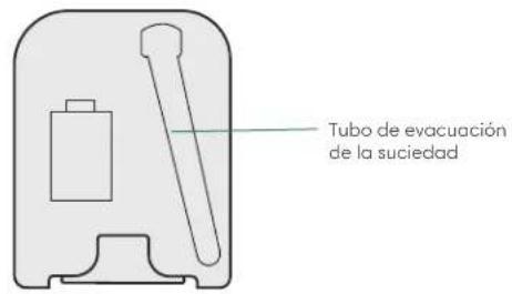 Tubo de evacuación de la suciedad