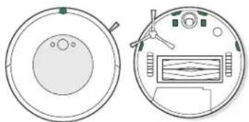 IROBOT Roomba Combo i5 - Limpieza del objetivo de acoplamiento visual, los sensores, la ventana de IR y los contactos de carga - 1